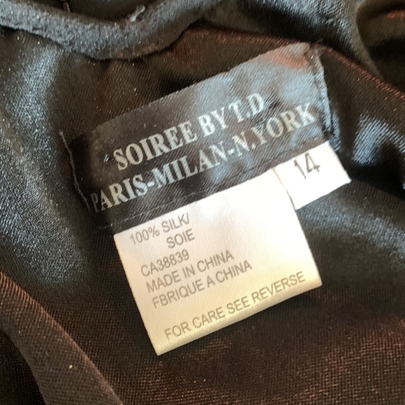 Beaded dress size 14 100% silk - Picture 4 of 7